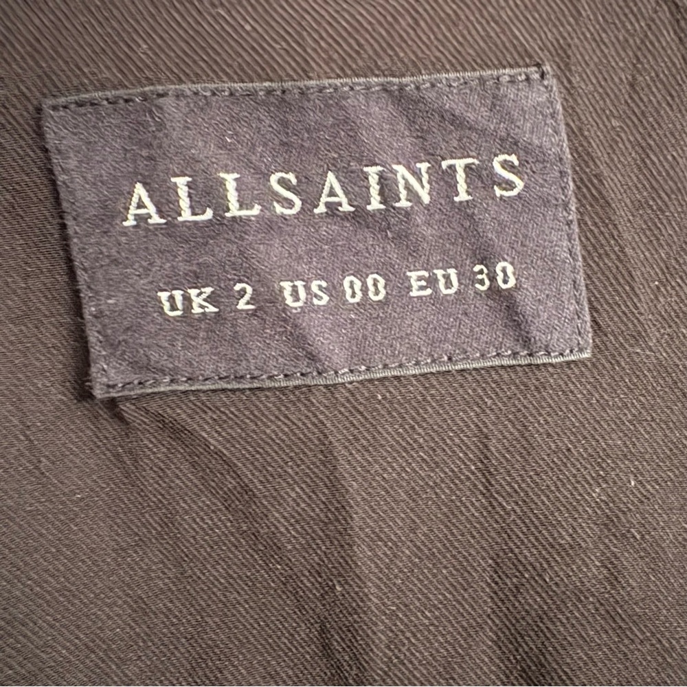 All Saints Harriet checker  Double Breasted relaxed oversized Blazer Size 00 - Picture 8 of 15